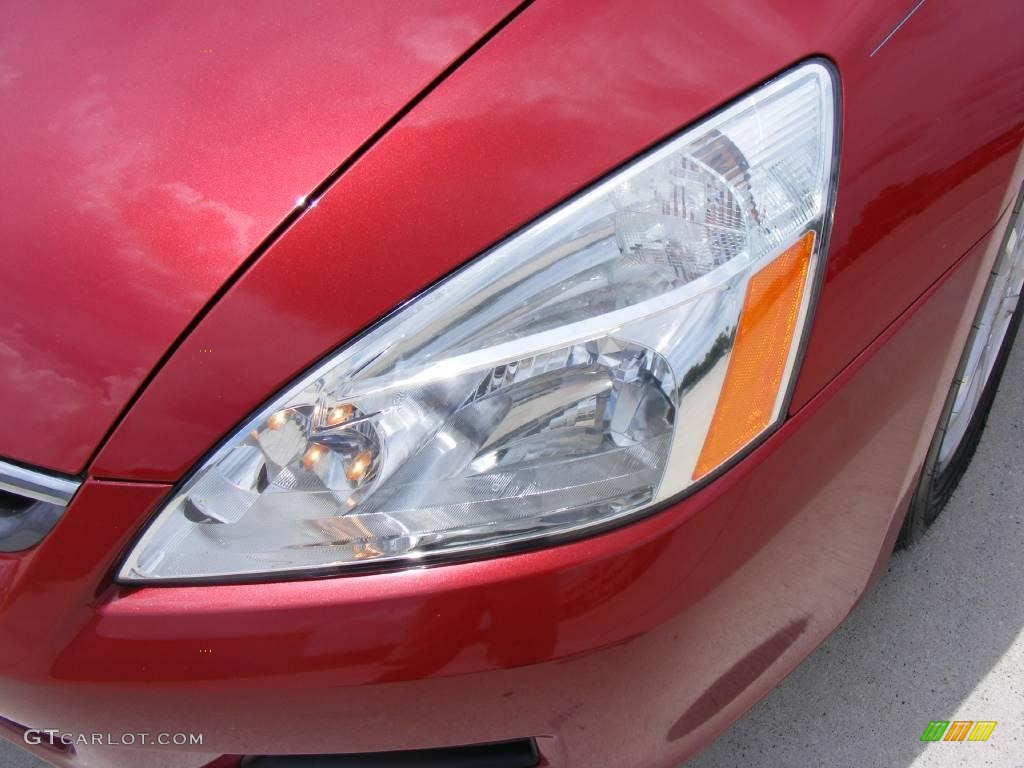 2007 Accord SE Sedan - Moroccan Red Pearl / Gray photo #10