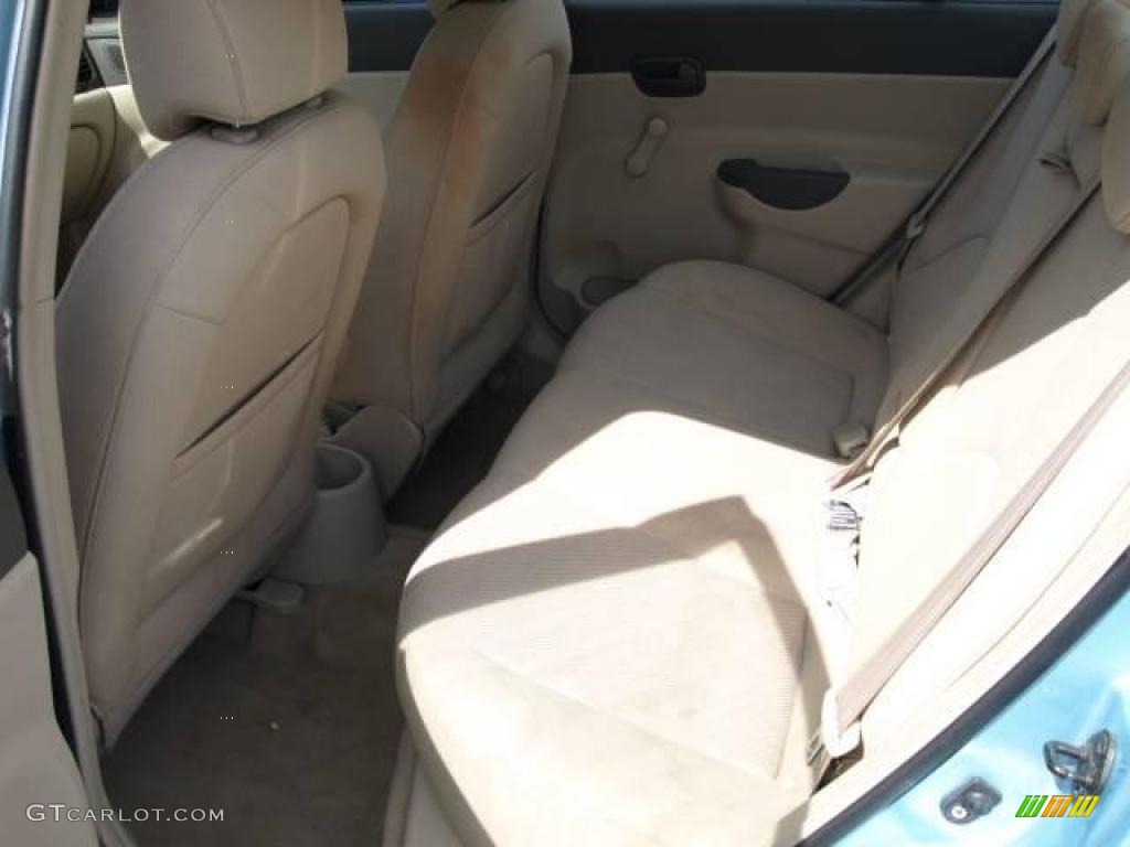 2006 Accent GLS Sedan - Ice Blue / Beige photo #9