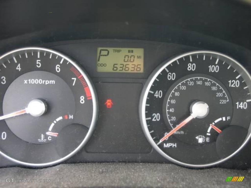 2006 Accent GLS Sedan - Ice Blue / Beige photo #12