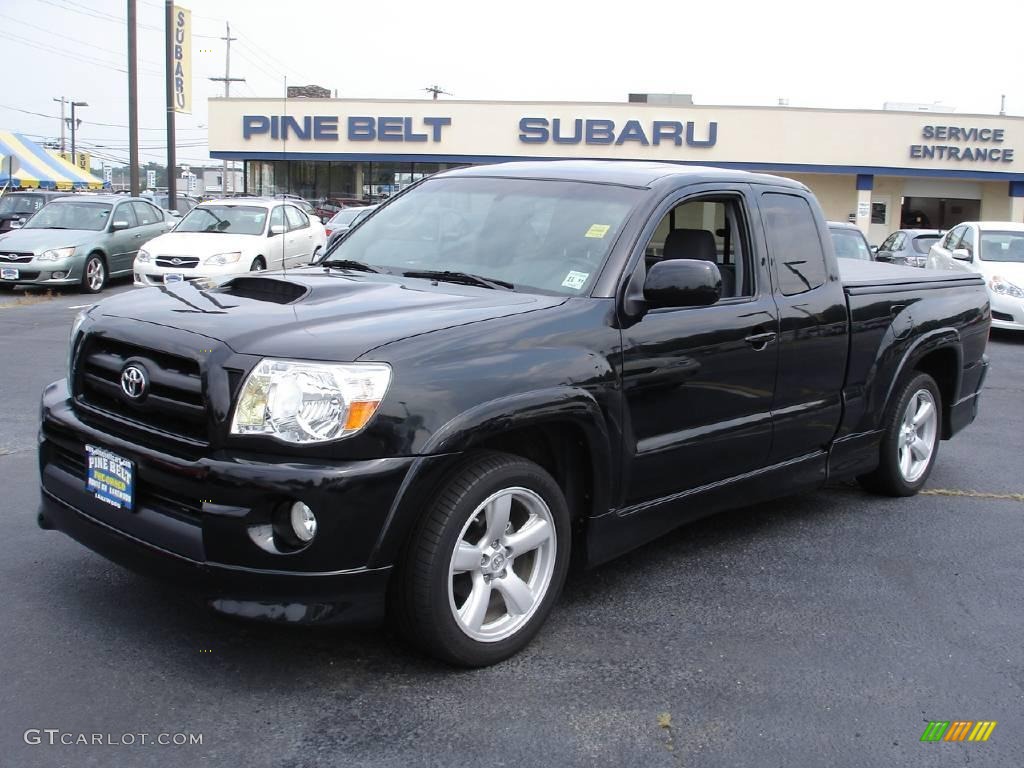 2008 Tacoma X-Runner - Black Sand Pearl / Graphite Gray photo #1