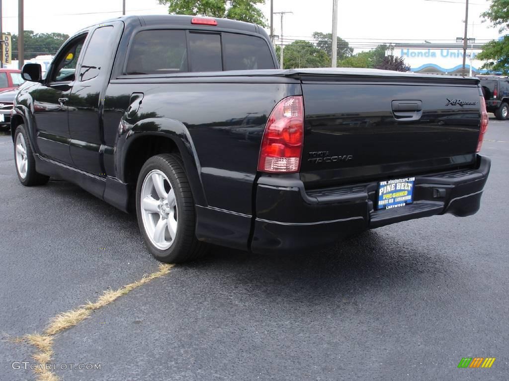 2008 Tacoma X-Runner - Black Sand Pearl / Graphite Gray photo #5