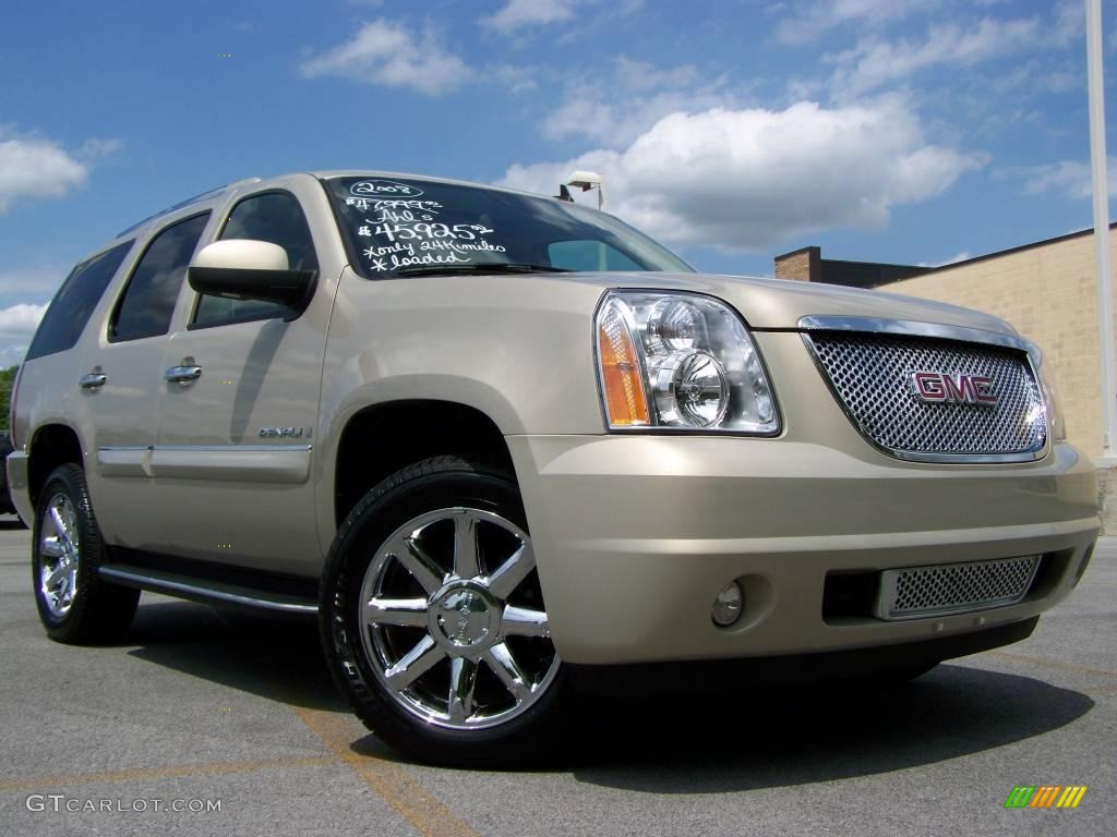 2008 Yukon Denali AWD - Gold Mist Metallic / Cocoa/Light Cashmere photo #1