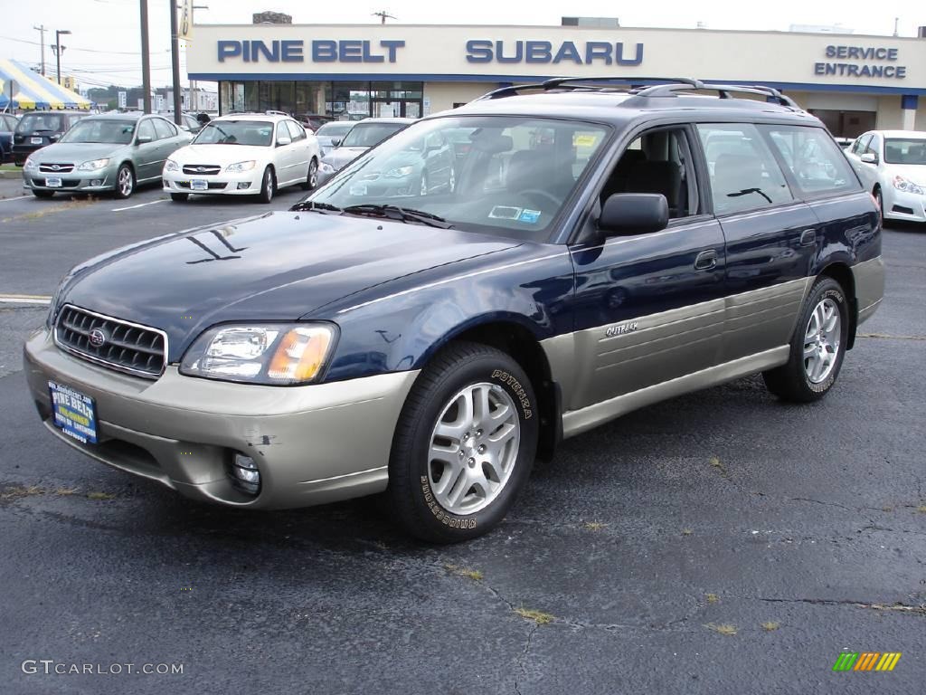 2004 Outback Wagon - Mystic Blue Pearl / Gray photo #1