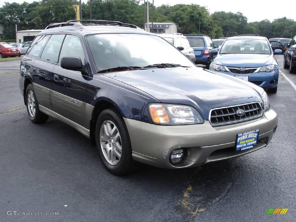 2004 Outback Wagon - Mystic Blue Pearl / Gray photo #2