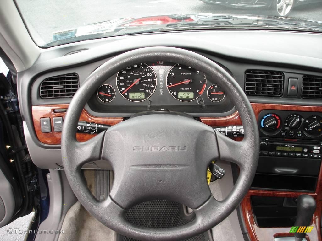 2004 Outback Wagon - Mystic Blue Pearl / Gray photo #11