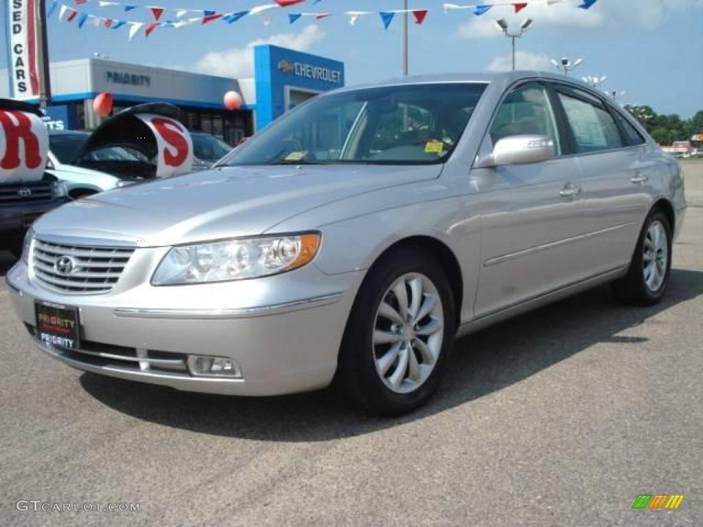 2008 Azera Limited - Silver Frost / Beige photo #1