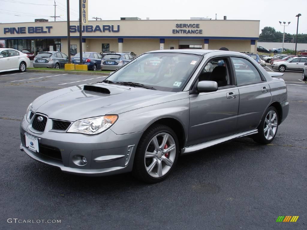 2007 Impreza WRX Sedan - Crystal Gray Metallic / Anthracite Black photo #1