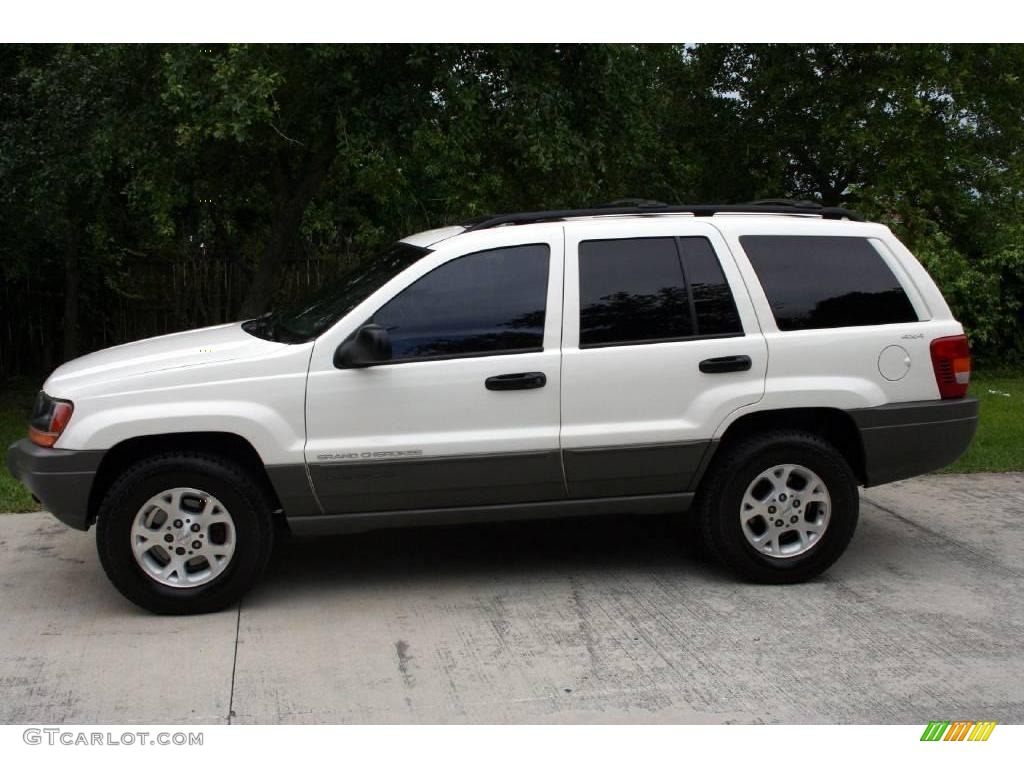 1999 Grand Cherokee Laredo 4x4 - Stone White / Agate photo #3