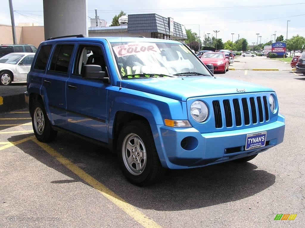 2008 Patriot Sport 4x4 - Surf Blue Pearl / Dark Slate Gray photo #3
