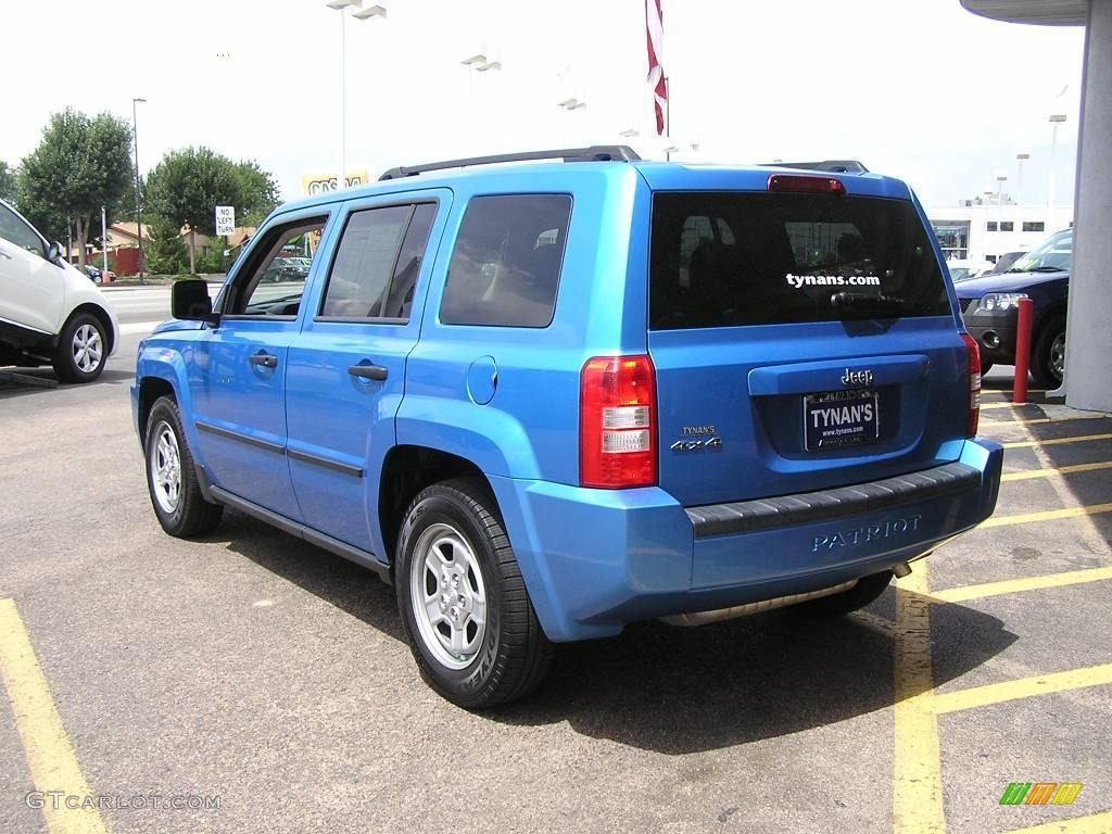 2008 Patriot Sport 4x4 - Surf Blue Pearl / Dark Slate Gray photo #4