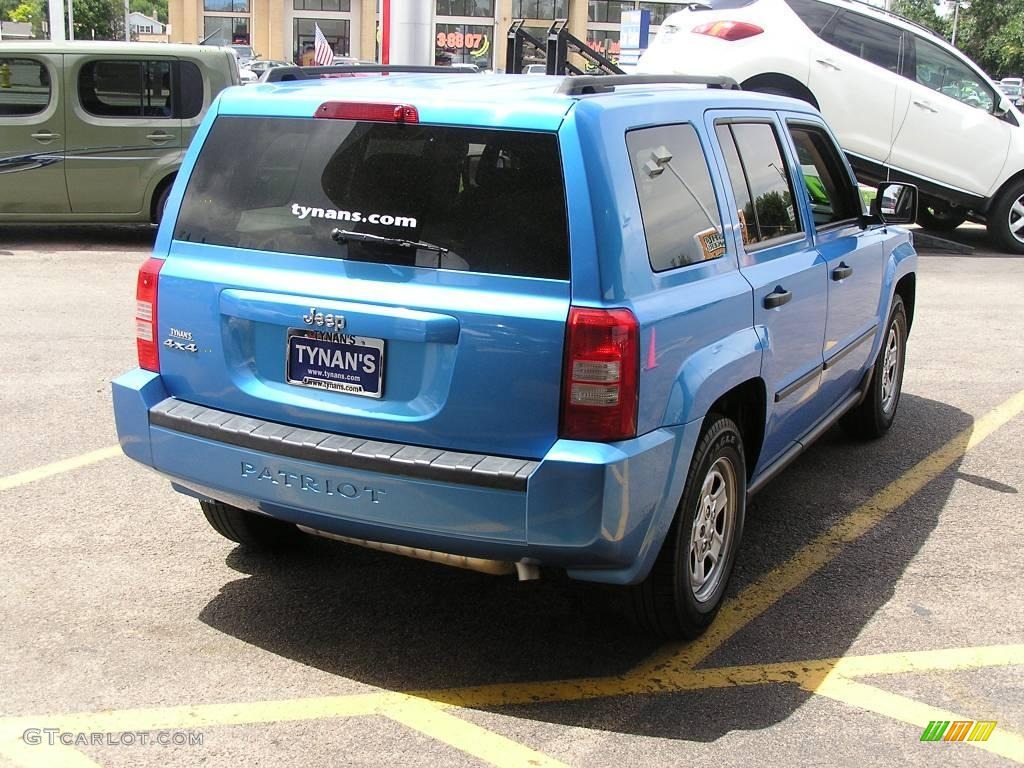 2008 Patriot Sport 4x4 - Surf Blue Pearl / Dark Slate Gray photo #6