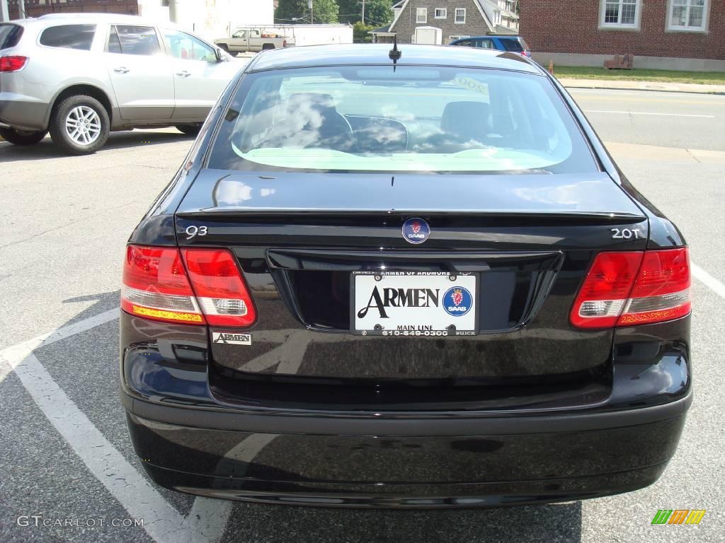 2007 9-3 2.0T Sport Sedan - Jet Black Metallic / Gray photo #8
