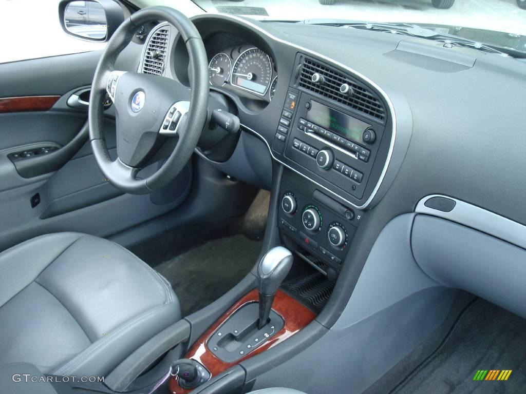 2007 9-3 2.0T Sport Sedan - Jet Black Metallic / Gray photo #19