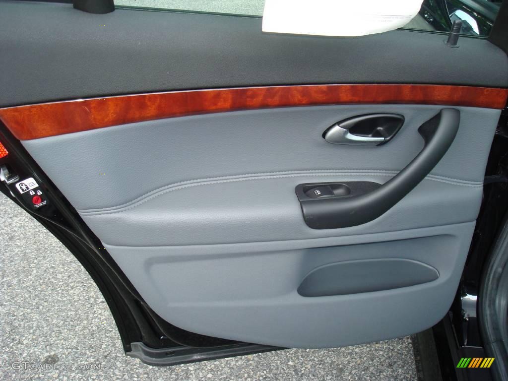 2007 9-3 2.0T Sport Sedan - Jet Black Metallic / Gray photo #23