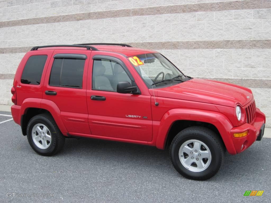 2002 Liberty Limited 4x4 - Flame Red / Dark Slate Gray photo #1