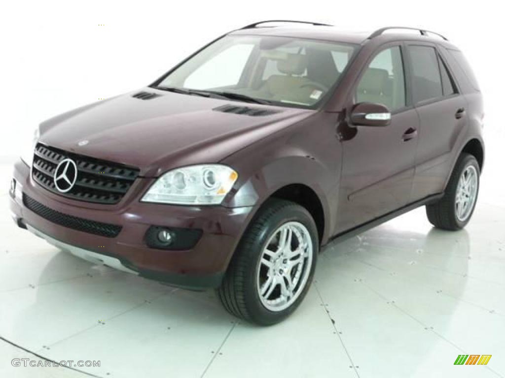 2006 ML 350 4Matic - Barolo Red Metallic / Macadamia photo #1