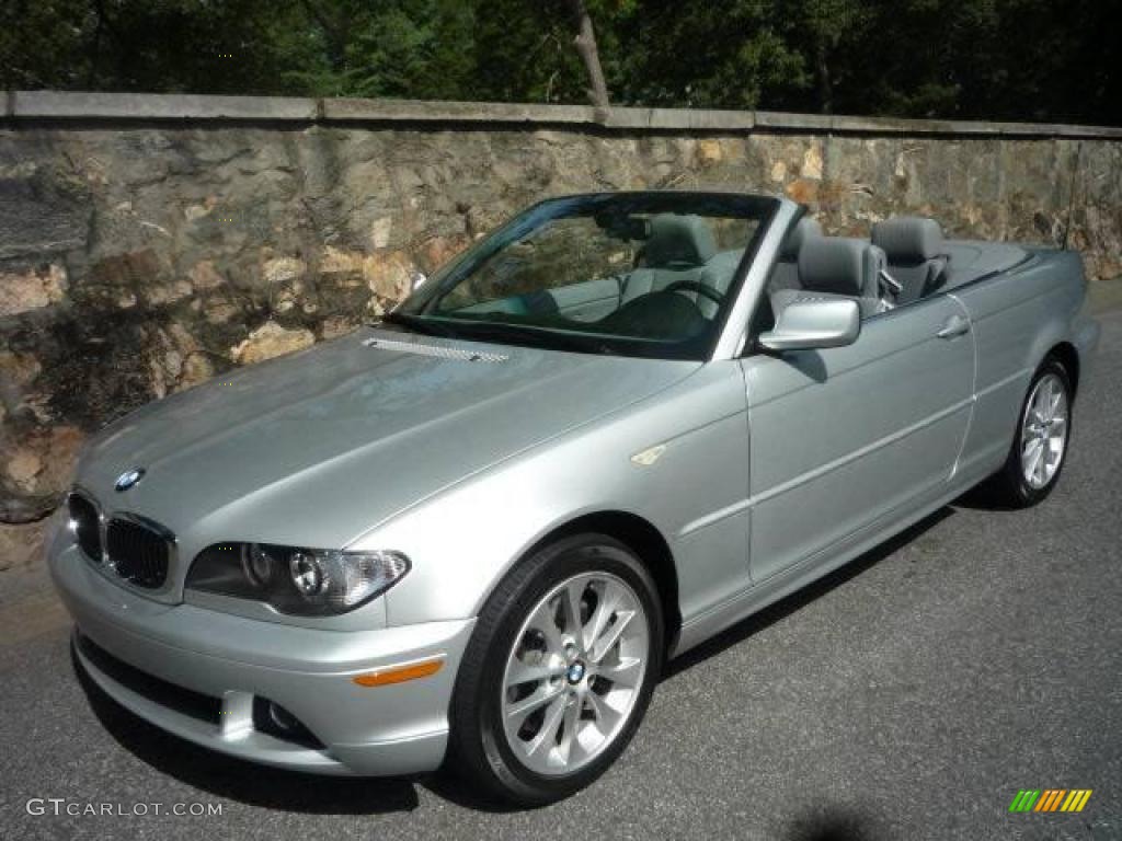 2006 3 Series 330i Convertible - Titanium Silver Metallic / Grey photo #2