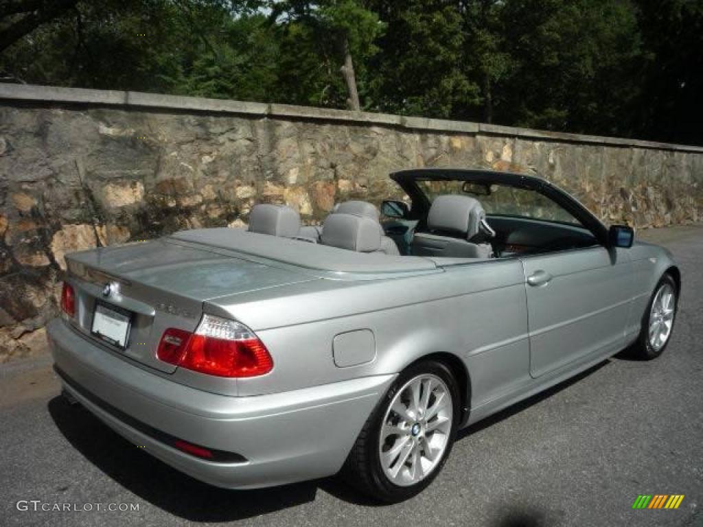 2006 3 Series 330i Convertible - Titanium Silver Metallic / Grey photo #3