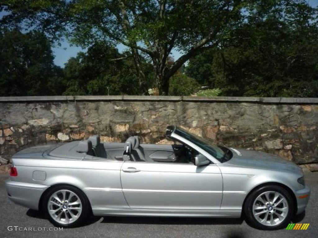 2006 3 Series 330i Convertible - Titanium Silver Metallic / Grey photo #5