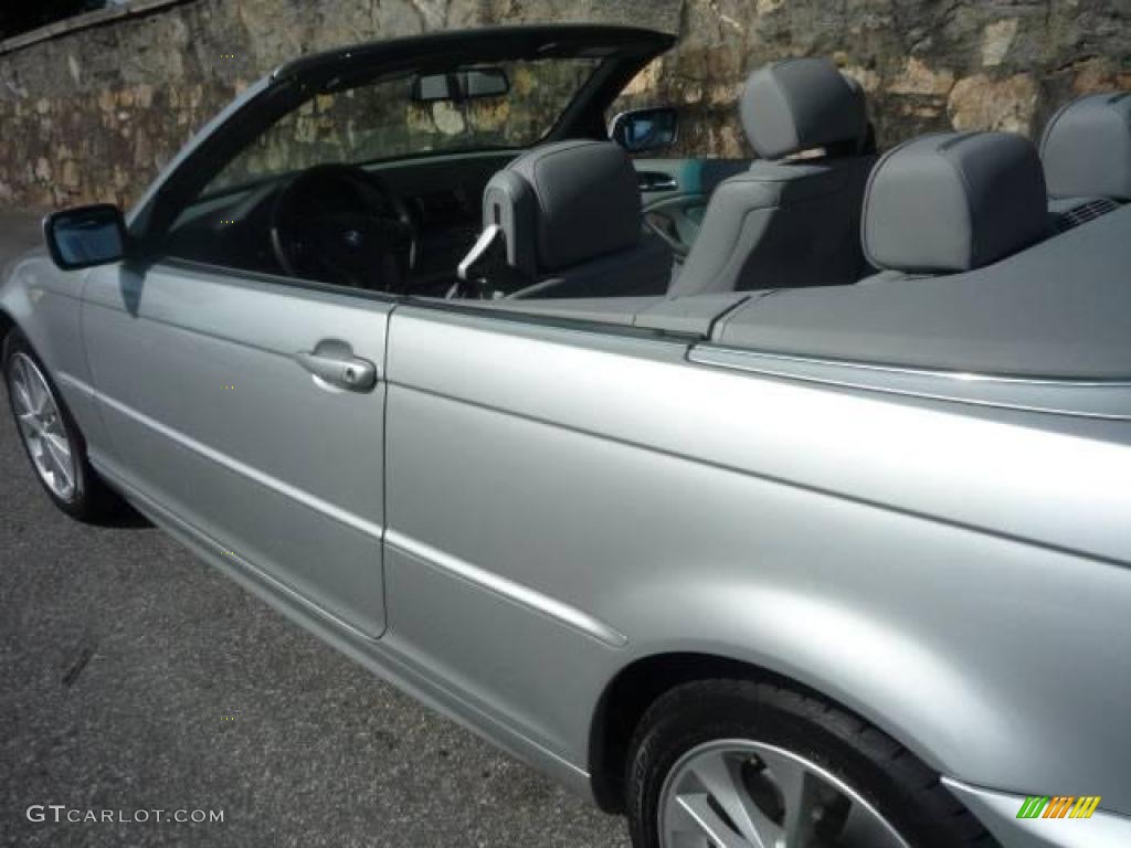 2006 3 Series 330i Convertible - Titanium Silver Metallic / Grey photo #11