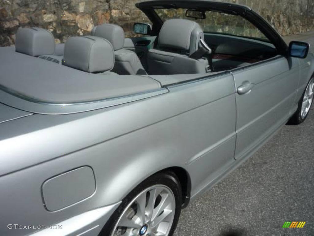 2006 3 Series 330i Convertible - Titanium Silver Metallic / Grey photo #12