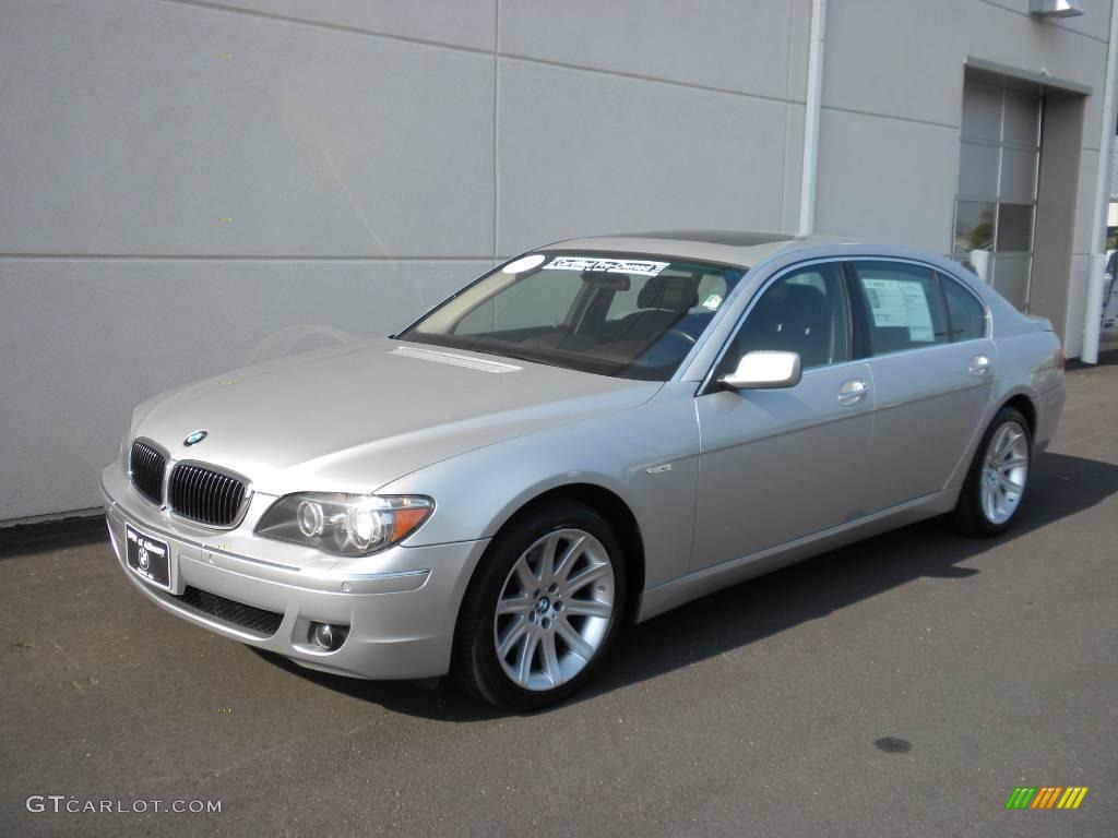 2006 7 Series 750Li Sedan - Titanium Silver Metallic / Black/Black photo #2