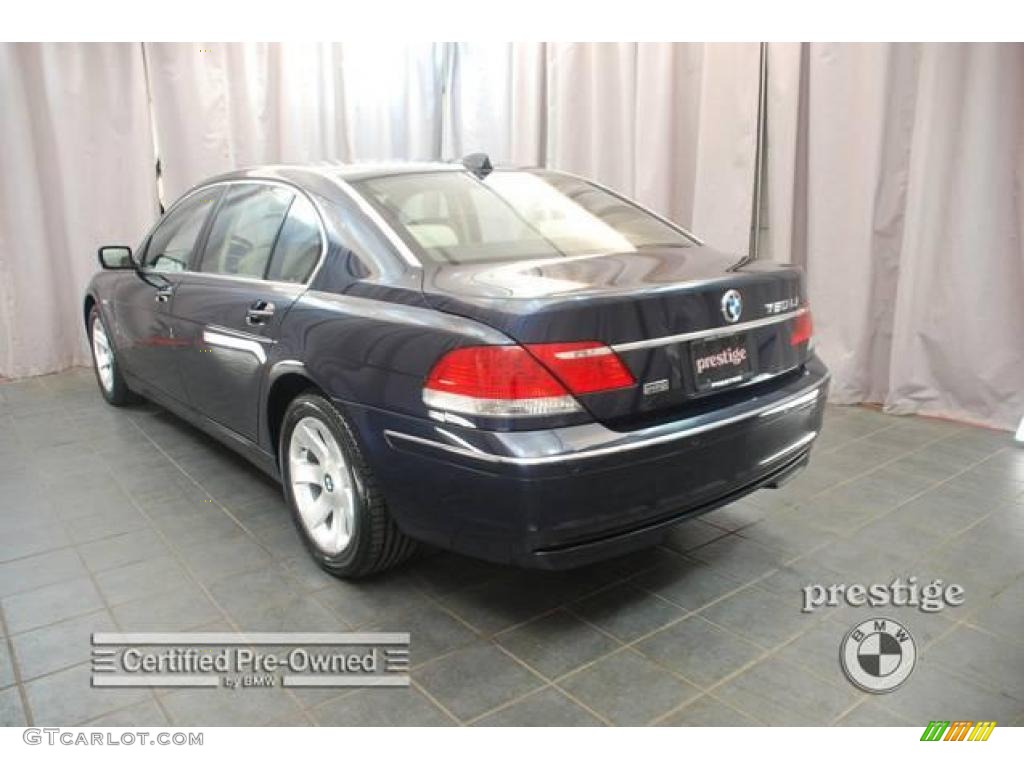 2007 7 Series 750Li Sedan - Monaco Blue Metallic / Cream Beige photo #3