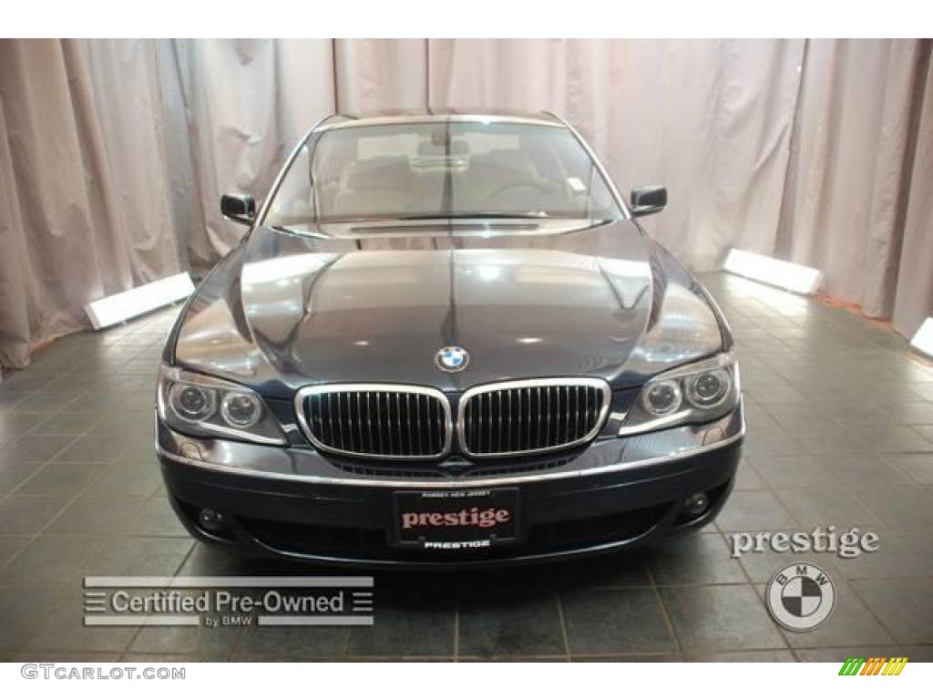 2007 7 Series 750Li Sedan - Monaco Blue Metallic / Cream Beige photo #5
