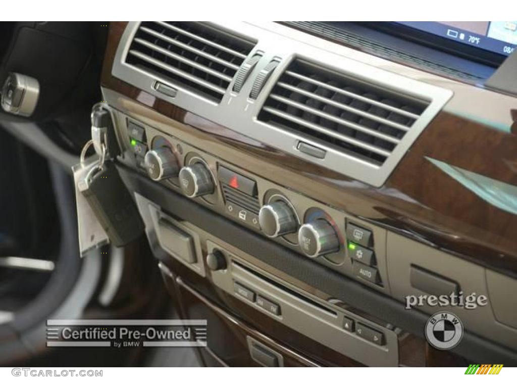 2007 7 Series 750Li Sedan - Monaco Blue Metallic / Cream Beige photo #16