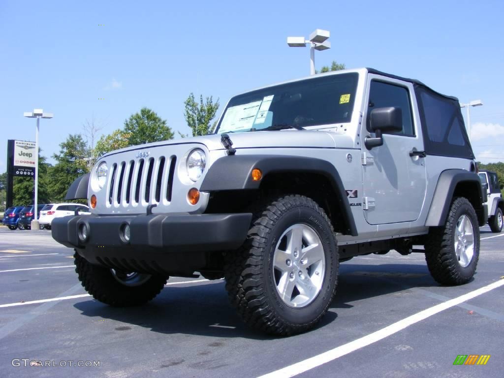 2009 Wrangler X 4x4 - Bright Silver Metallic / Dark Slate Gray/Medium Slate Gray photo #1