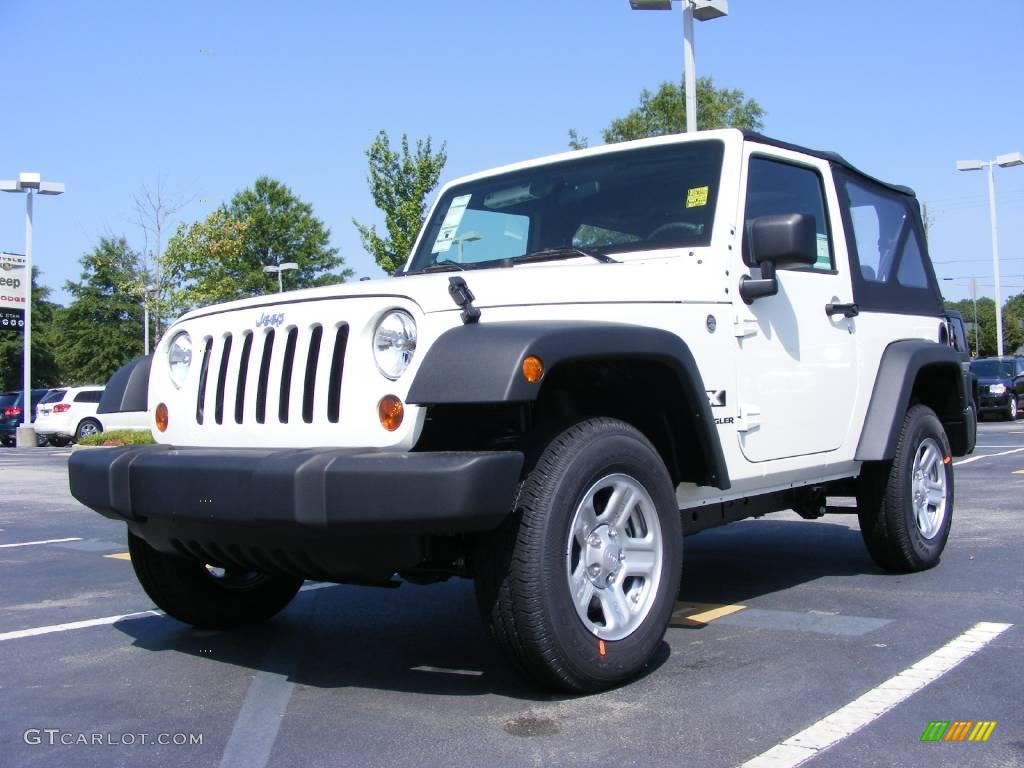 Stone White Jeep Wrangler