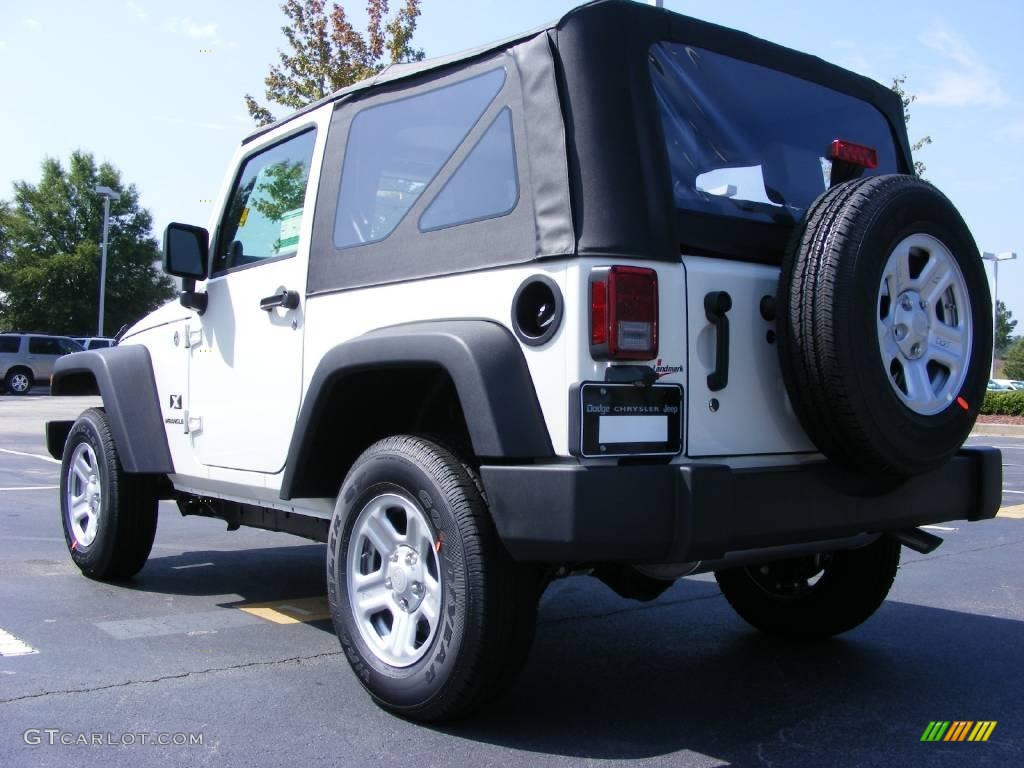 2009 Wrangler X 4x4 - Stone White / Dark Slate Gray/Medium Slate Gray photo #2