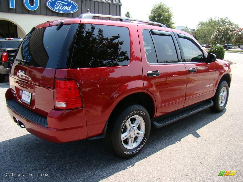 2004 Explorer XLT 4x4 - Redfire Metallic / Medium Parchment photo #8