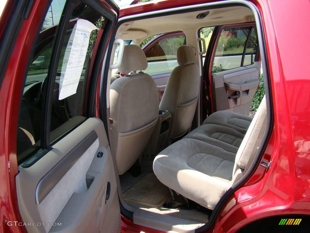 2004 Explorer XLT 4x4 - Redfire Metallic / Medium Parchment photo #10