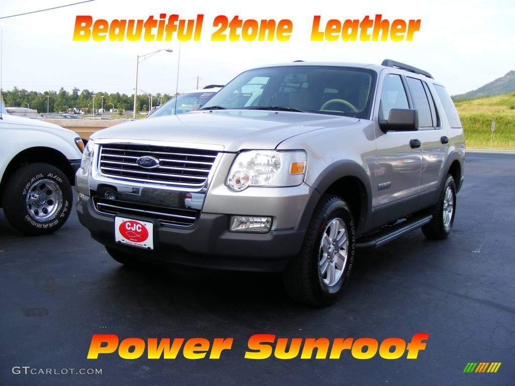 2006 Explorer XLT 4x4 - Silver Birch Metallic / Stone photo #2