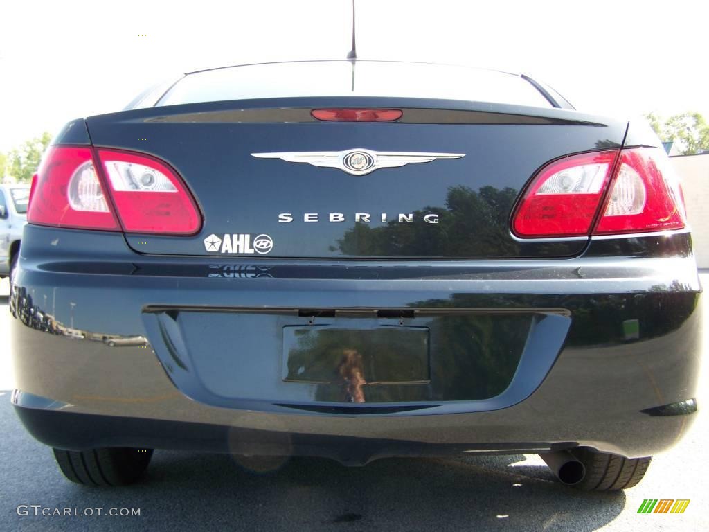 2008 Sebring LX Sedan - Brilliant Black Crystal Pearl / Dark Slate Gray/Light Slate Gray photo #5