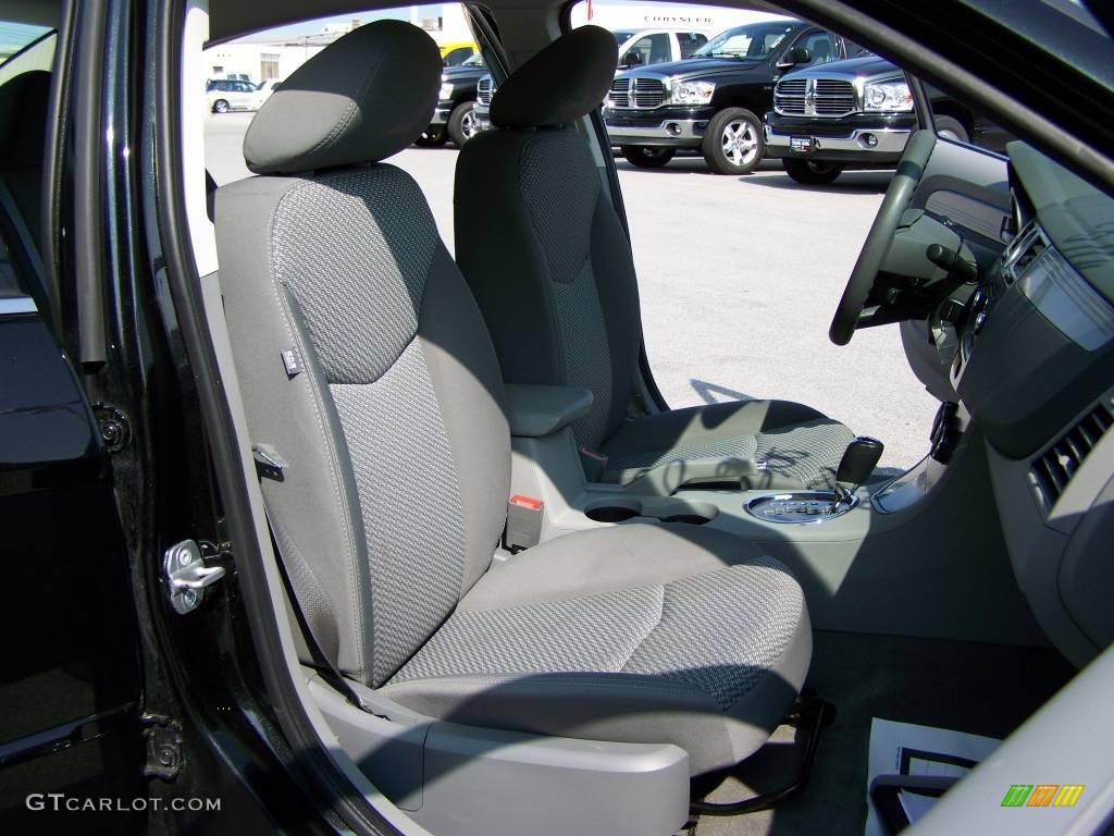 2008 Sebring LX Sedan - Brilliant Black Crystal Pearl / Dark Slate Gray/Light Slate Gray photo #10