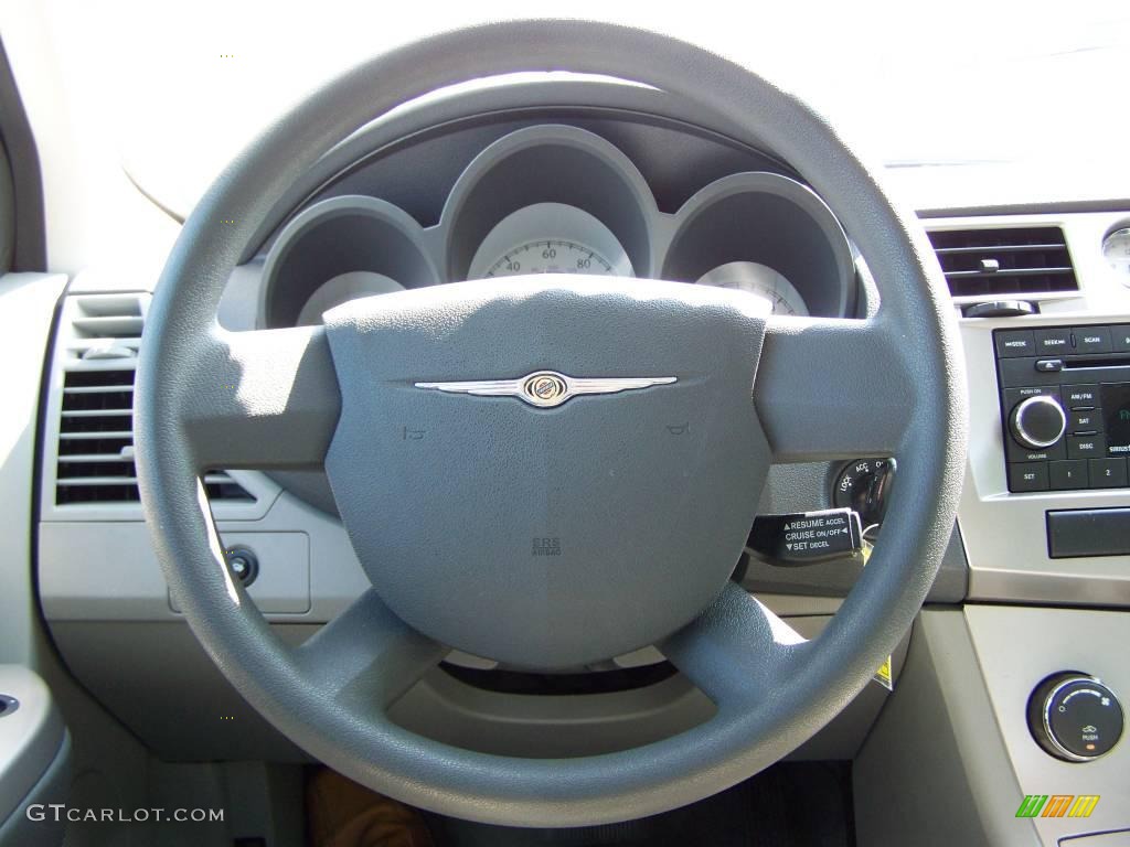 2008 Sebring LX Sedan - Brilliant Black Crystal Pearl / Dark Slate Gray/Light Slate Gray photo #14