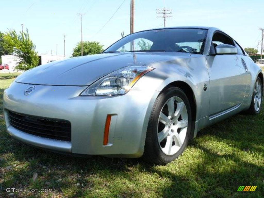 2004 350Z Touring Coupe - Chrome Silver Metallic / Charcoal photo #1