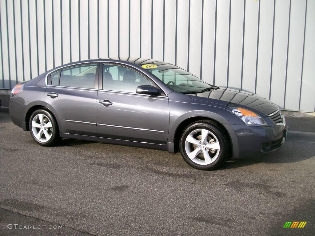 2007 Altima 3.5 SE - Dark Slate Metallic / Charcoal photo #1