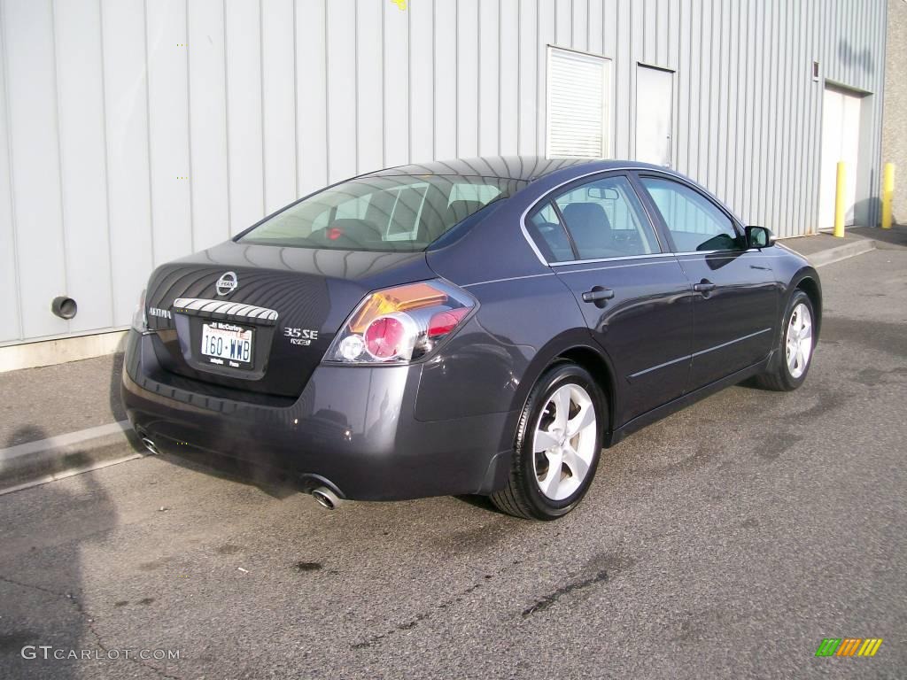 2007 Altima 3.5 SE - Dark Slate Metallic / Charcoal photo #4