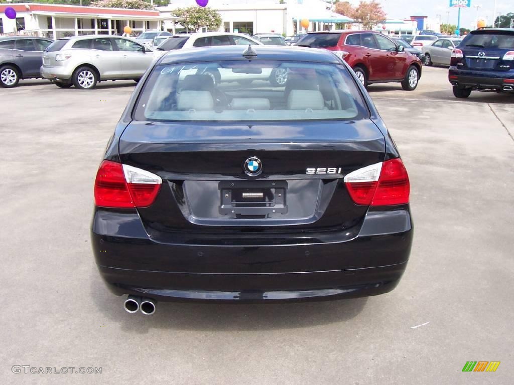2008 3 Series 328i Sedan - Jet Black / Gray photo #4