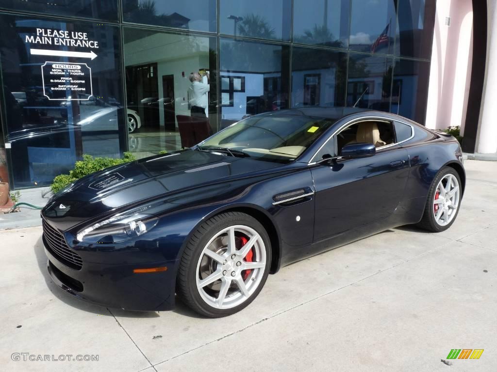 2007 V8 Vantage Coupe - Midnight Blue / Sandstorm photo #1