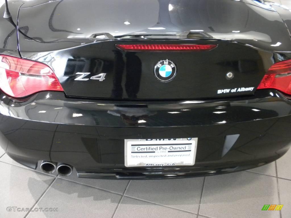 2006 Z4 3.0si Roadster - Jet Black / Beige photo #4