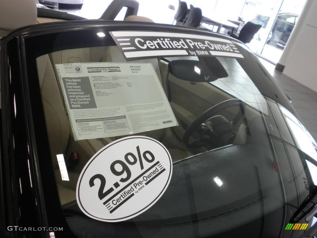 2006 Z4 3.0si Roadster - Jet Black / Beige photo #13