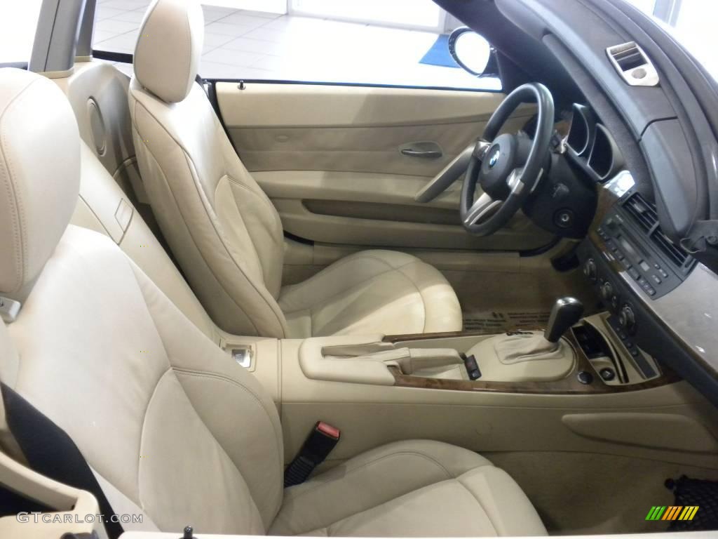 2006 Z4 3.0si Roadster - Jet Black / Beige photo #14