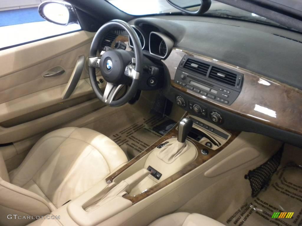 2006 Z4 3.0si Roadster - Jet Black / Beige photo #15
