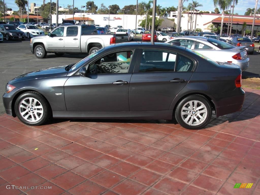 2007 3 Series 328i Sedan - Sparkling Graphite Metallic / Grey photo #4