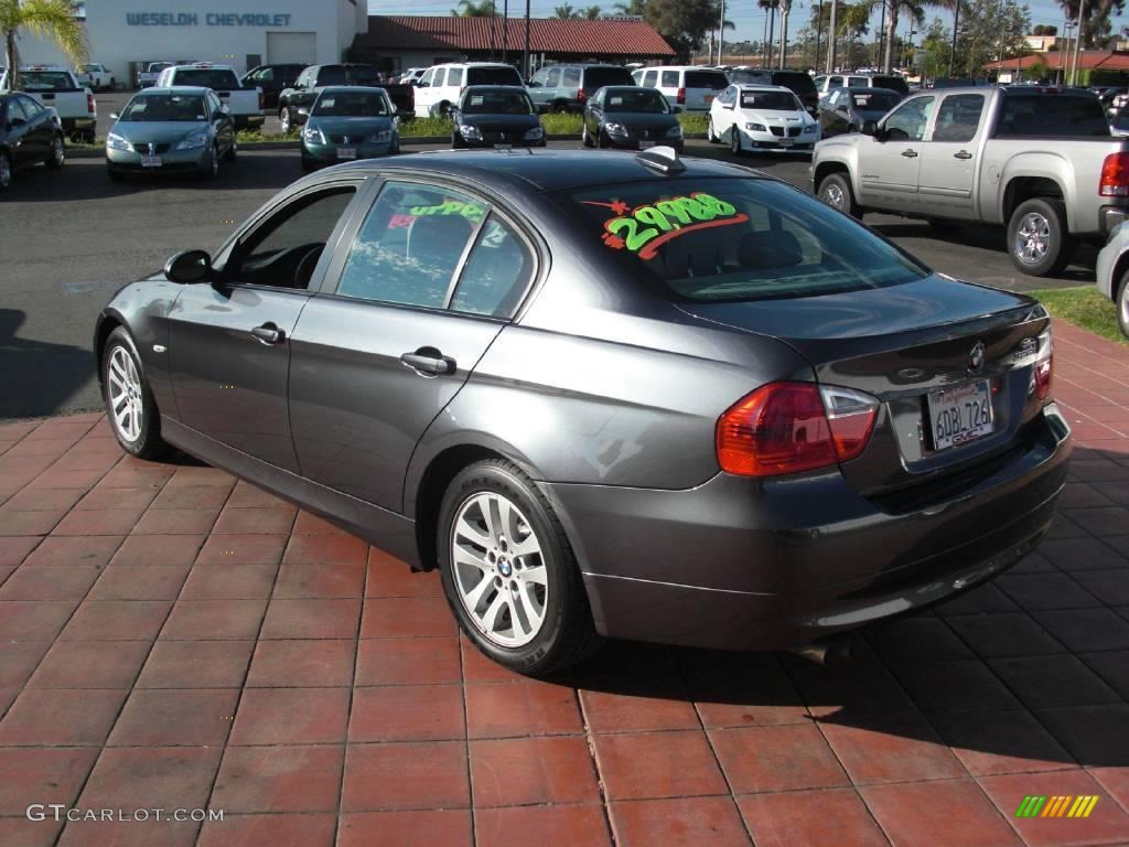 2007 3 Series 328i Sedan - Sparkling Graphite Metallic / Grey photo #5