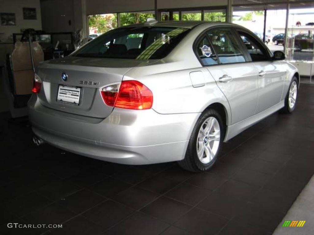 2008 3 Series 328xi Sedan - Titanium Silver Metallic / Black Dakota Leather photo #5